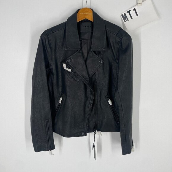 NWT BlankNYX matte black moto jacket sz L - Picture 1 of 16